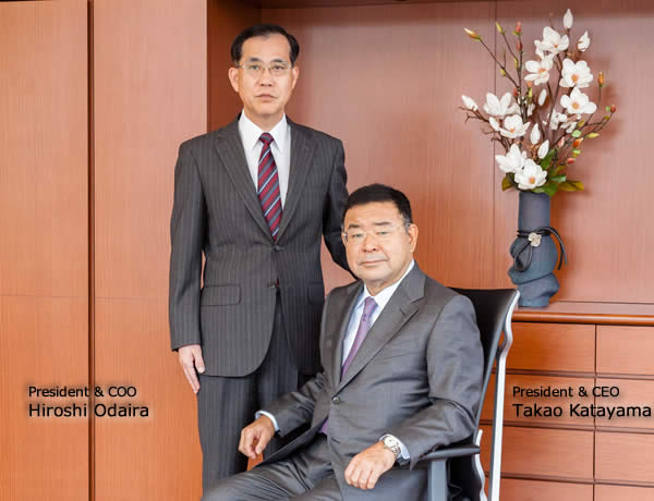 CEO Takao Katayama, President & COO Hiroshi Odaira