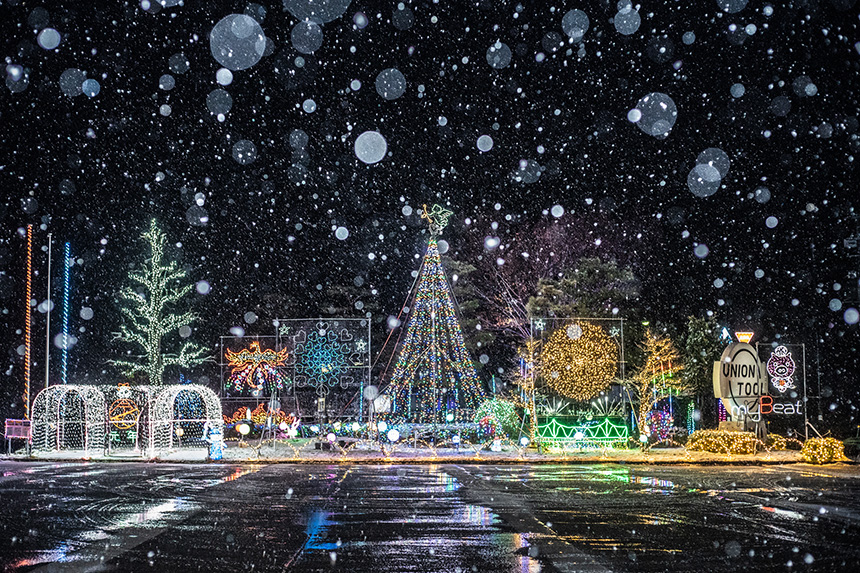 Christmas lights at Nagaoka factory 2019