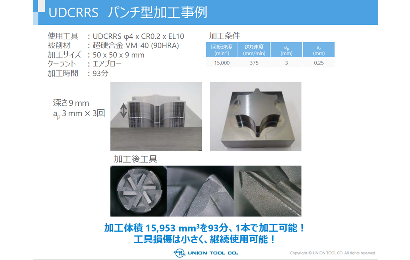 超硬合金・硬脆材加工用 シリーズ   ユニオンツール株式会社